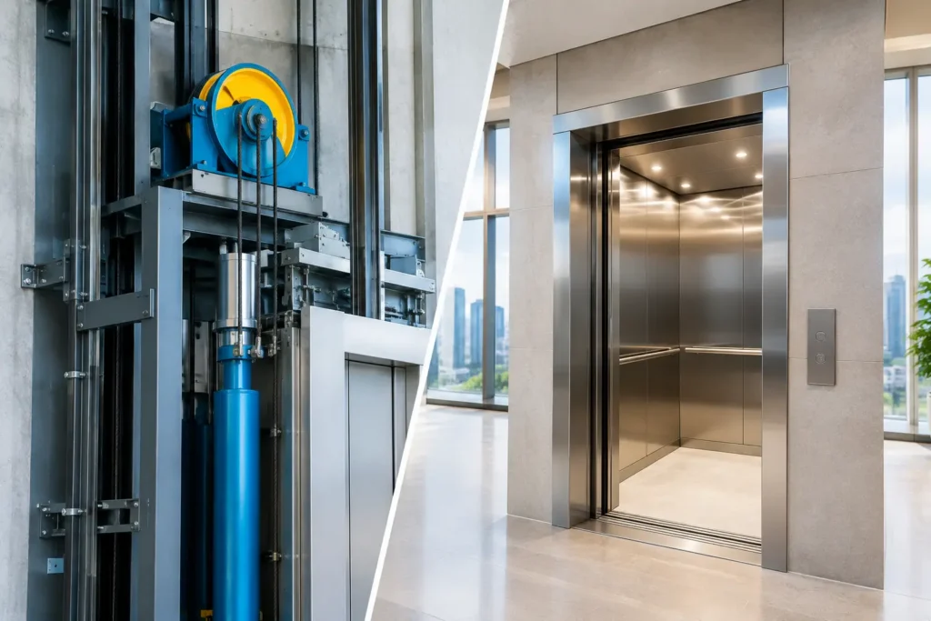 Hydraulic Versus Traction Elevators for Commercial Buildings